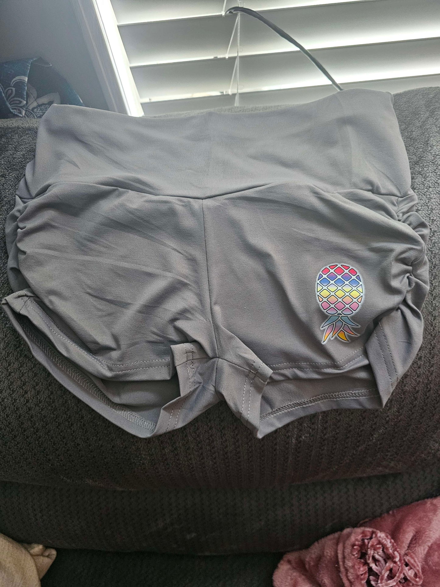 Grey pineapple shorts