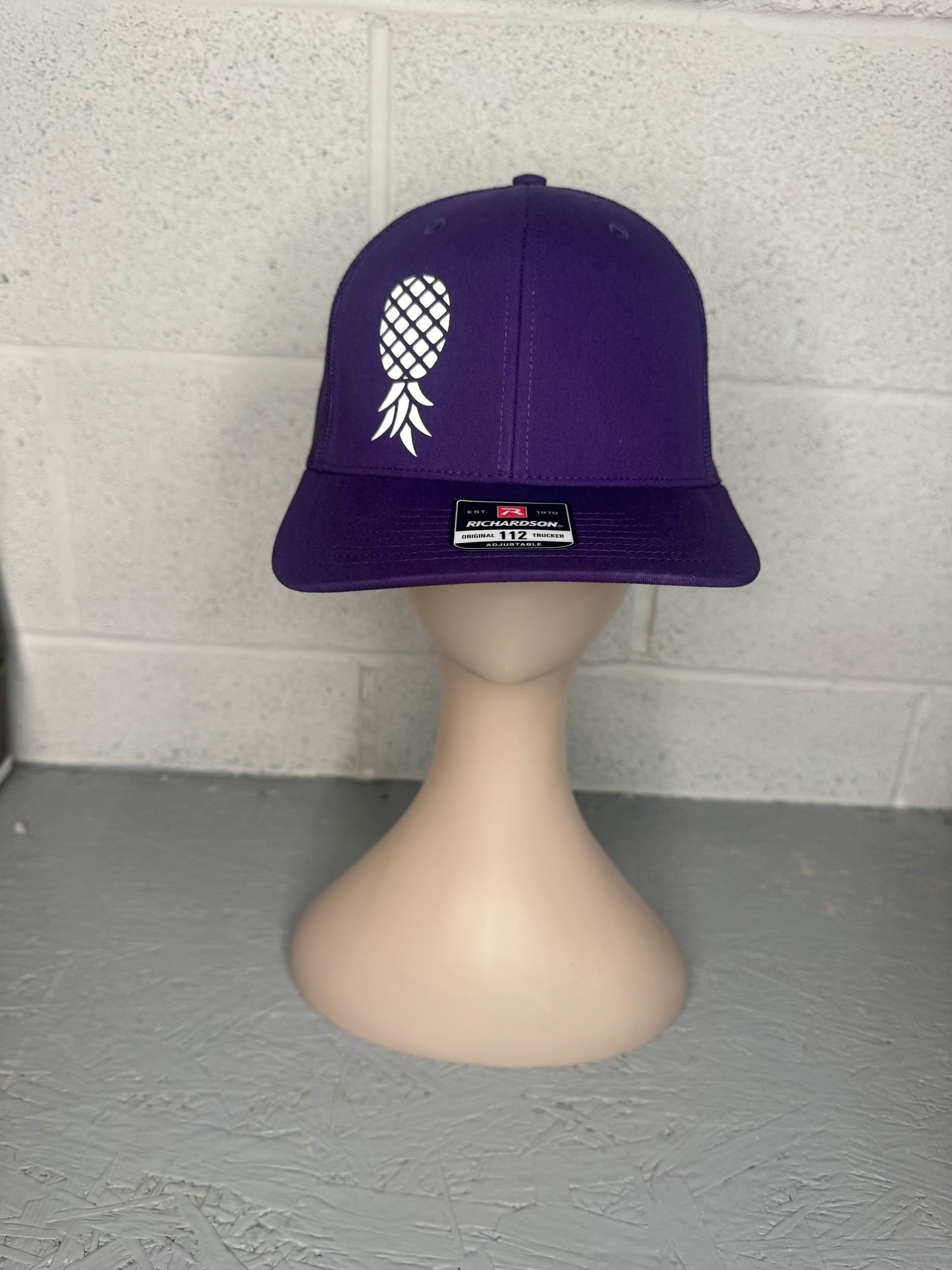 SLUTTY AF hat Purple and white