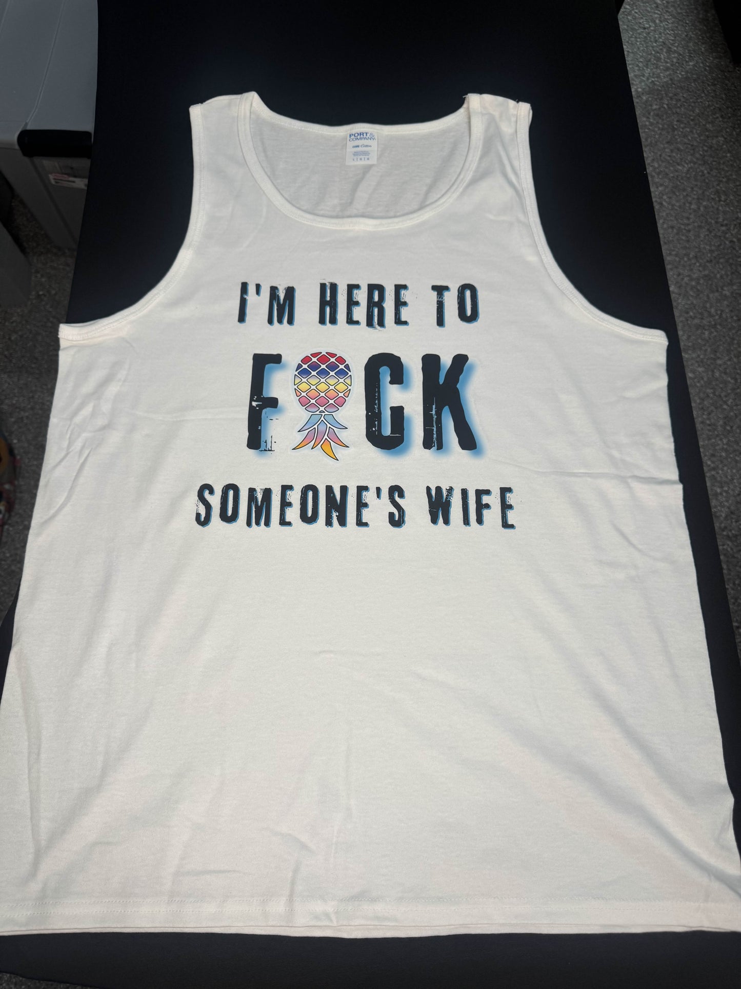 Men's HTF wife tank (White)