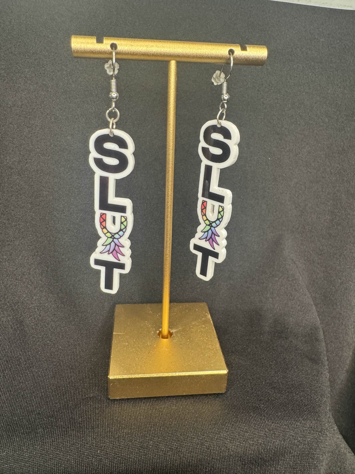 SLUT earrings