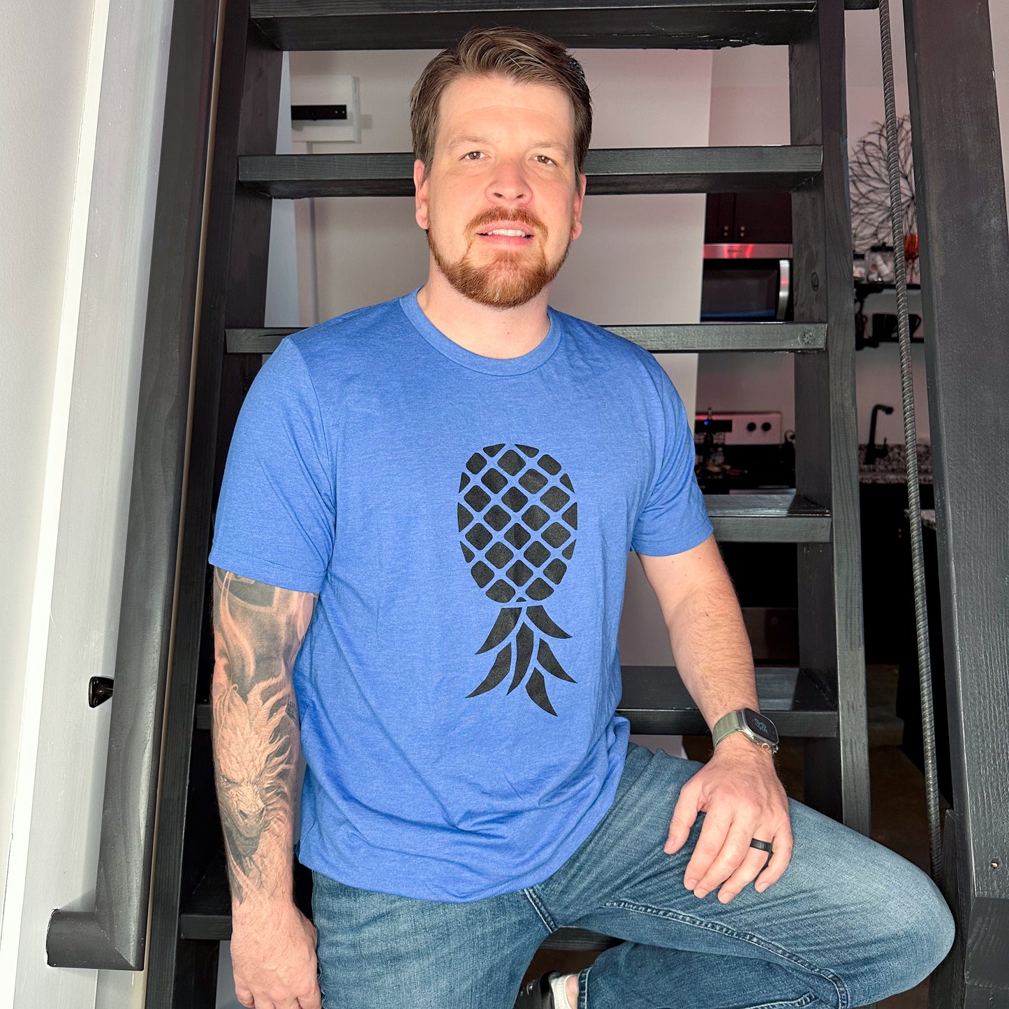 Blue pineapple t-shirt