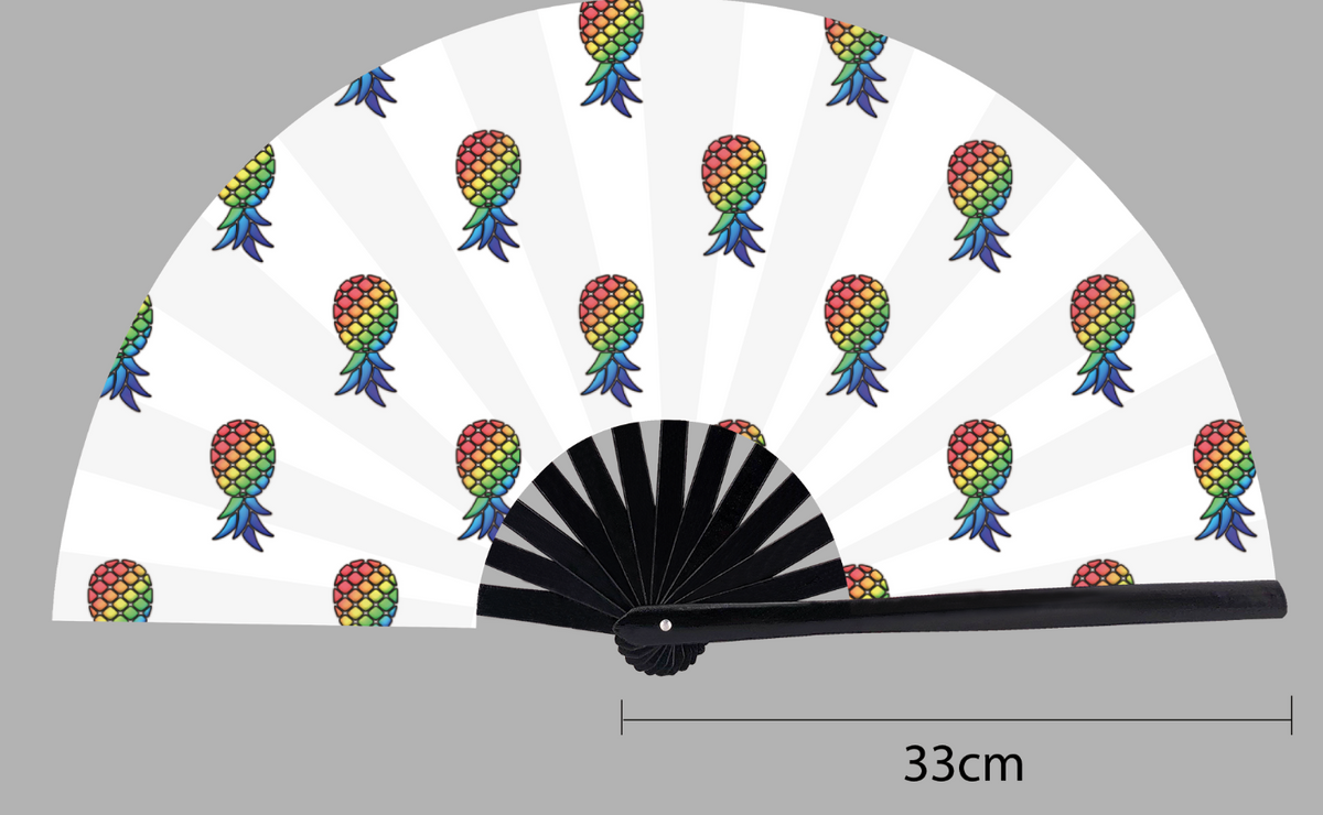 White pineapple fan - UV reactive !