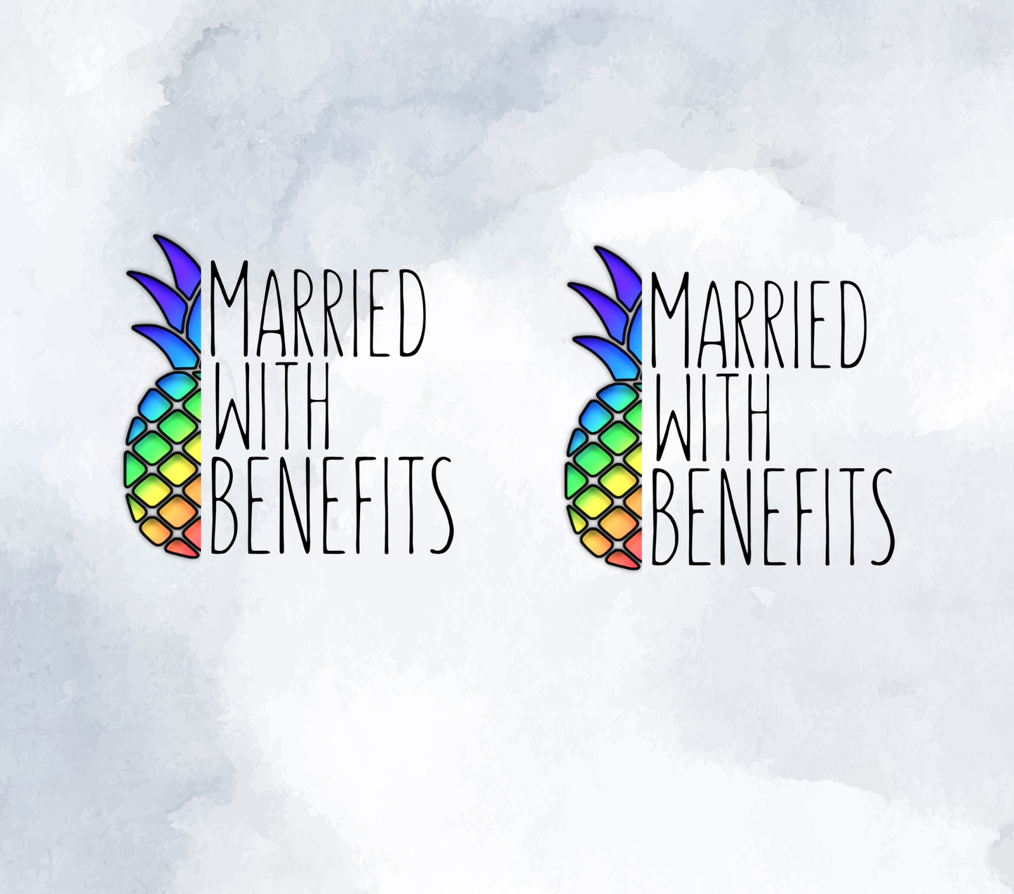 married with benefits grey tumbler