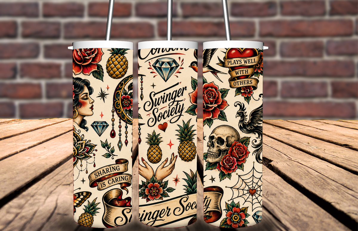 traditional tattoo tumbler