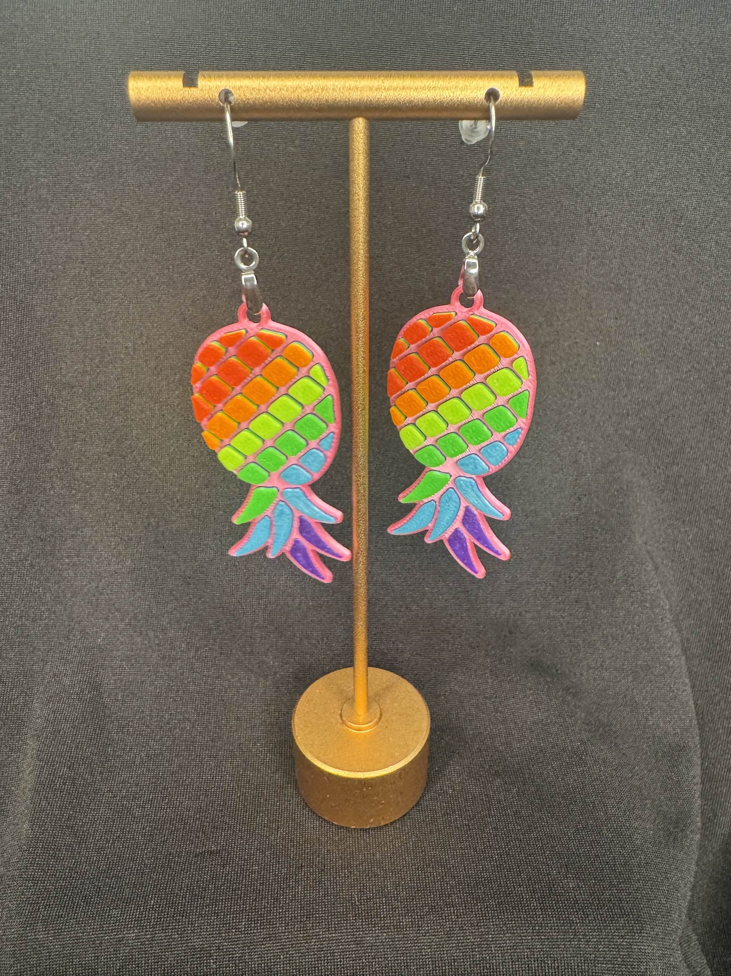 Custom pineapple earrings