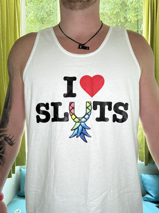 Men's I love SLUTS tank