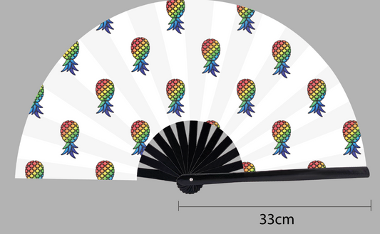 White pineapple fan - UV reactive !