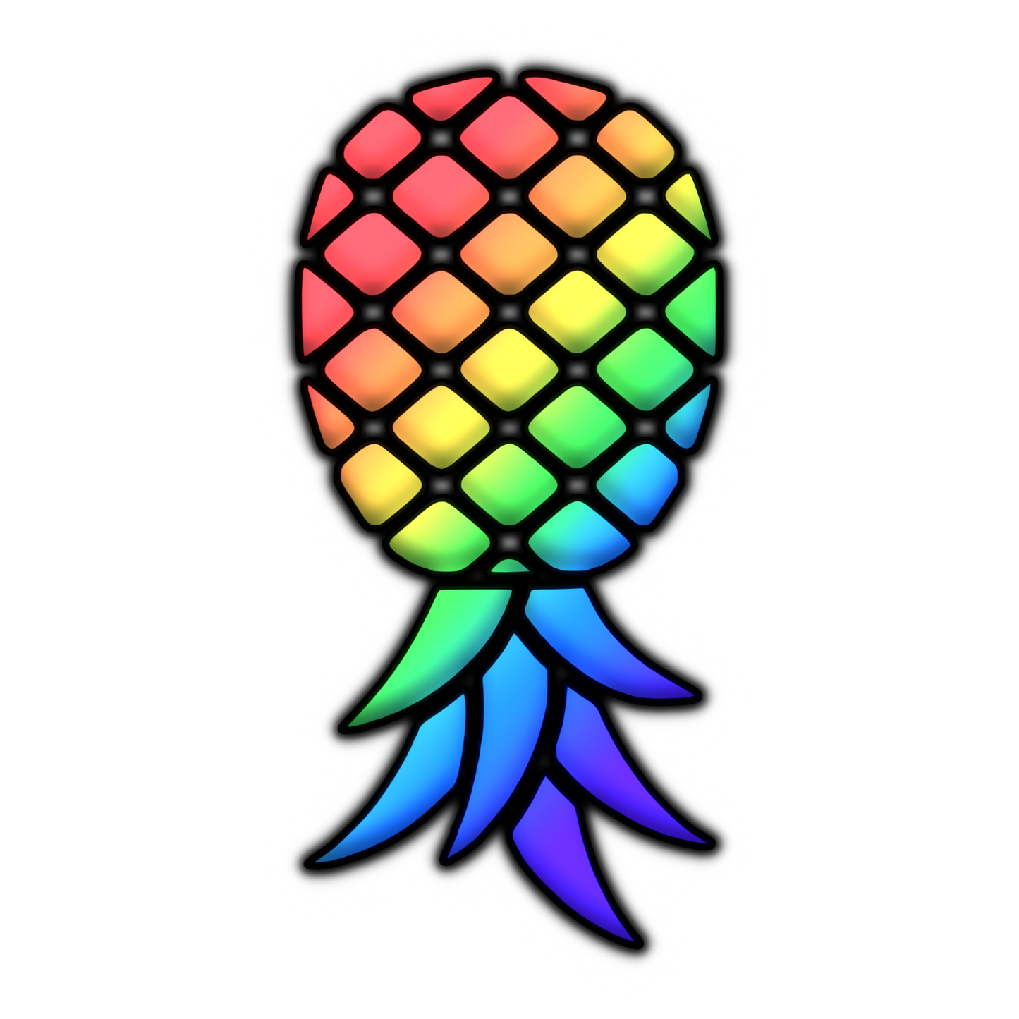 small pineapple sticker